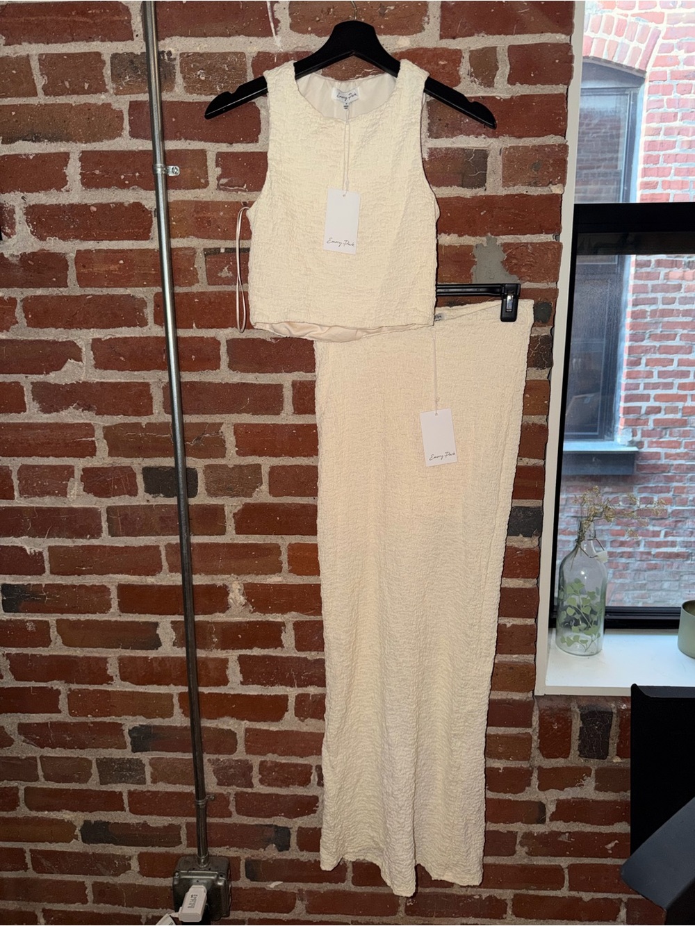 Cozy Cream Textured Two-Piece Set by Emory Park